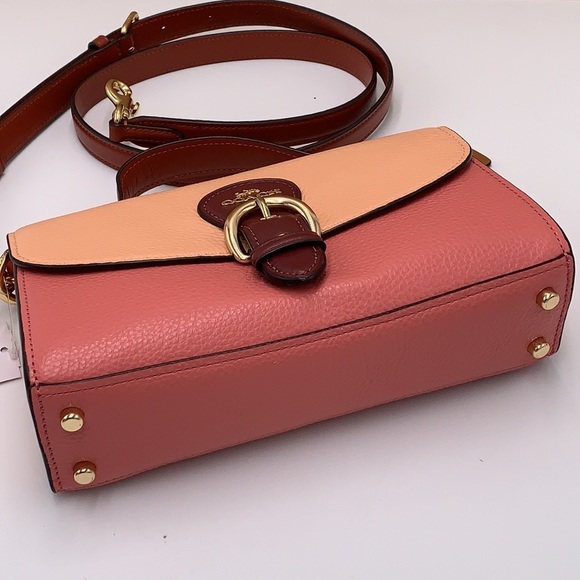 KLEO TOP HANDLE IN COLORBLOCK (COACH C8161) Gold/faded Blush Multi - Picture 13 of 16